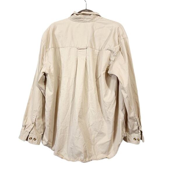 Scandia Woods Button Down Shirt Size Xl Mens Work Cotton Layer Fall Tan Beige  - Picture 2 of 7